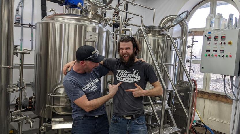 5BBL 2 Vessel Brewing System in Canada--Broken Rail Brewing Inc.